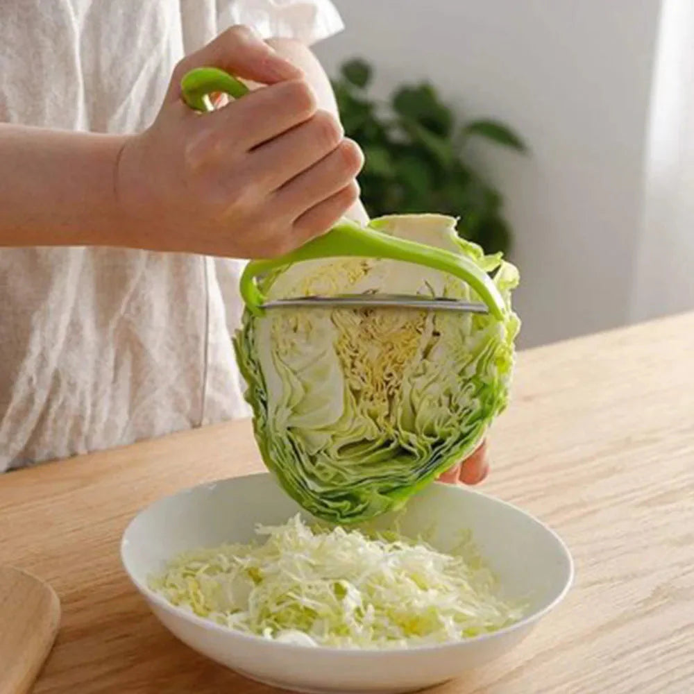 Cabbage Slicer & Vegetable Cutter – Stainless Steel Grater for Salad, Potatoes, Carrots & More