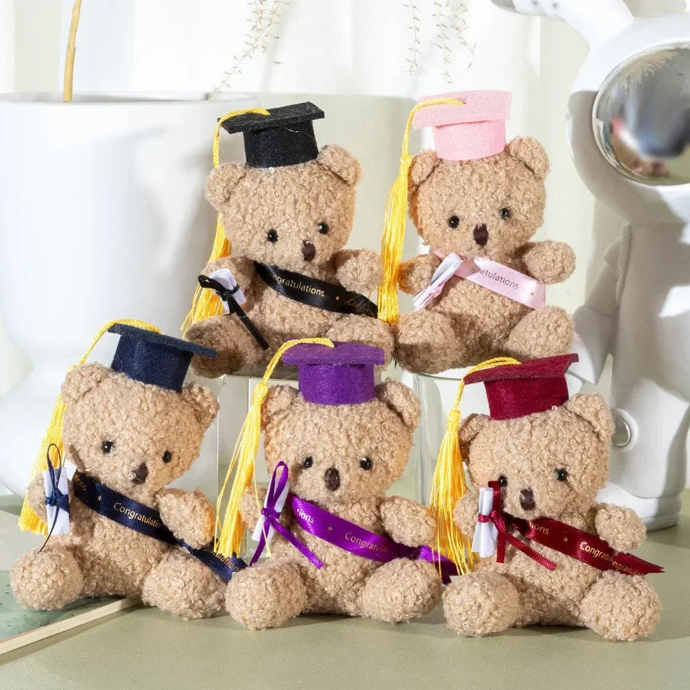 Doctor Teddy Bear Plush – Small Sitting Doll Pendant Gift for Kids