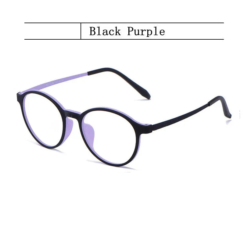 Ultralight Retro Round Glasses – TR90 Titanium Frame for Men & Women