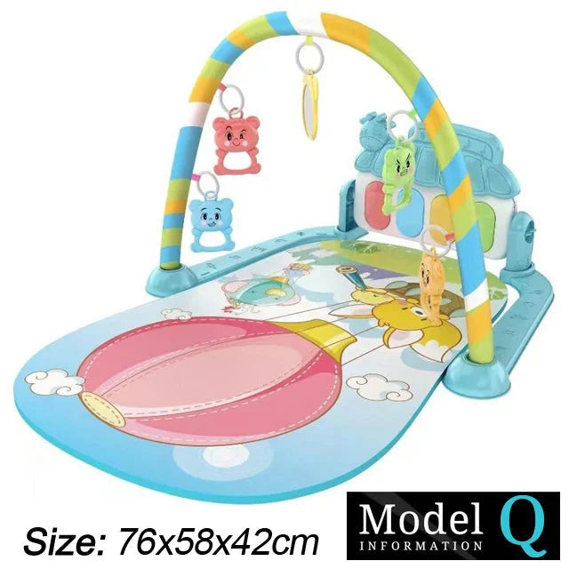 Baby Fitness Play Gym with Music & Piano Mat