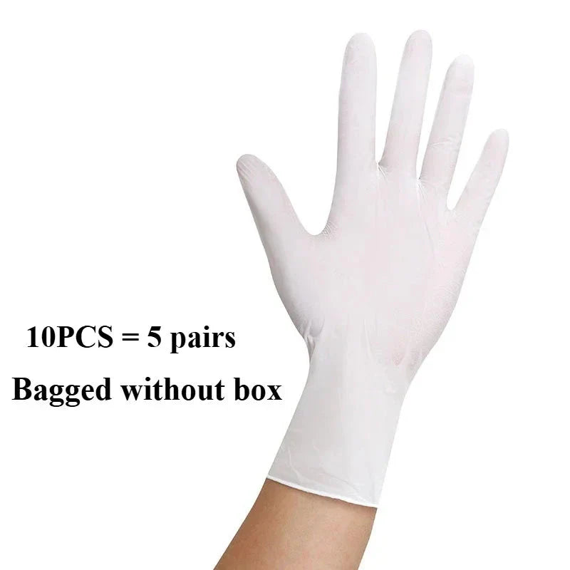 White Nitrile Disposable Gloves – Powder-Free, Latex-Free Household Use