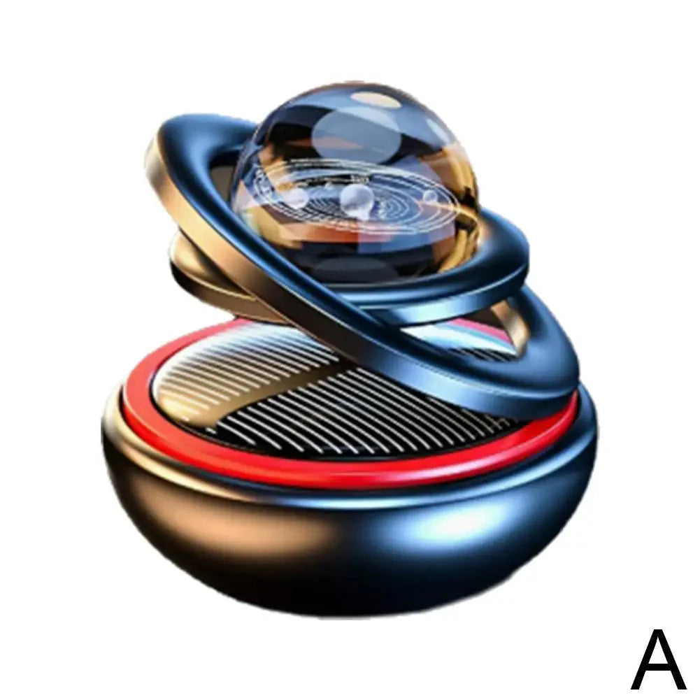 Solar Power Car Perfume – Rotating Aromatherapy Air Freshener & Car Decor