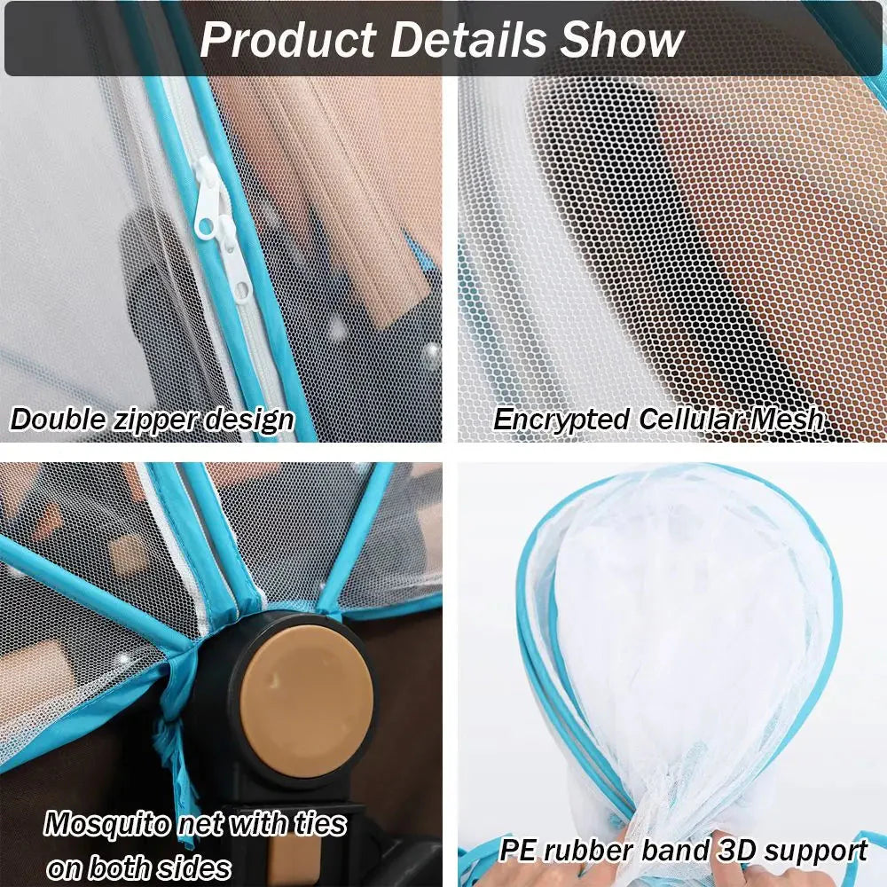 Mosquito Net Full Cover for Baby Car Seat Stroller Cradle Mesh