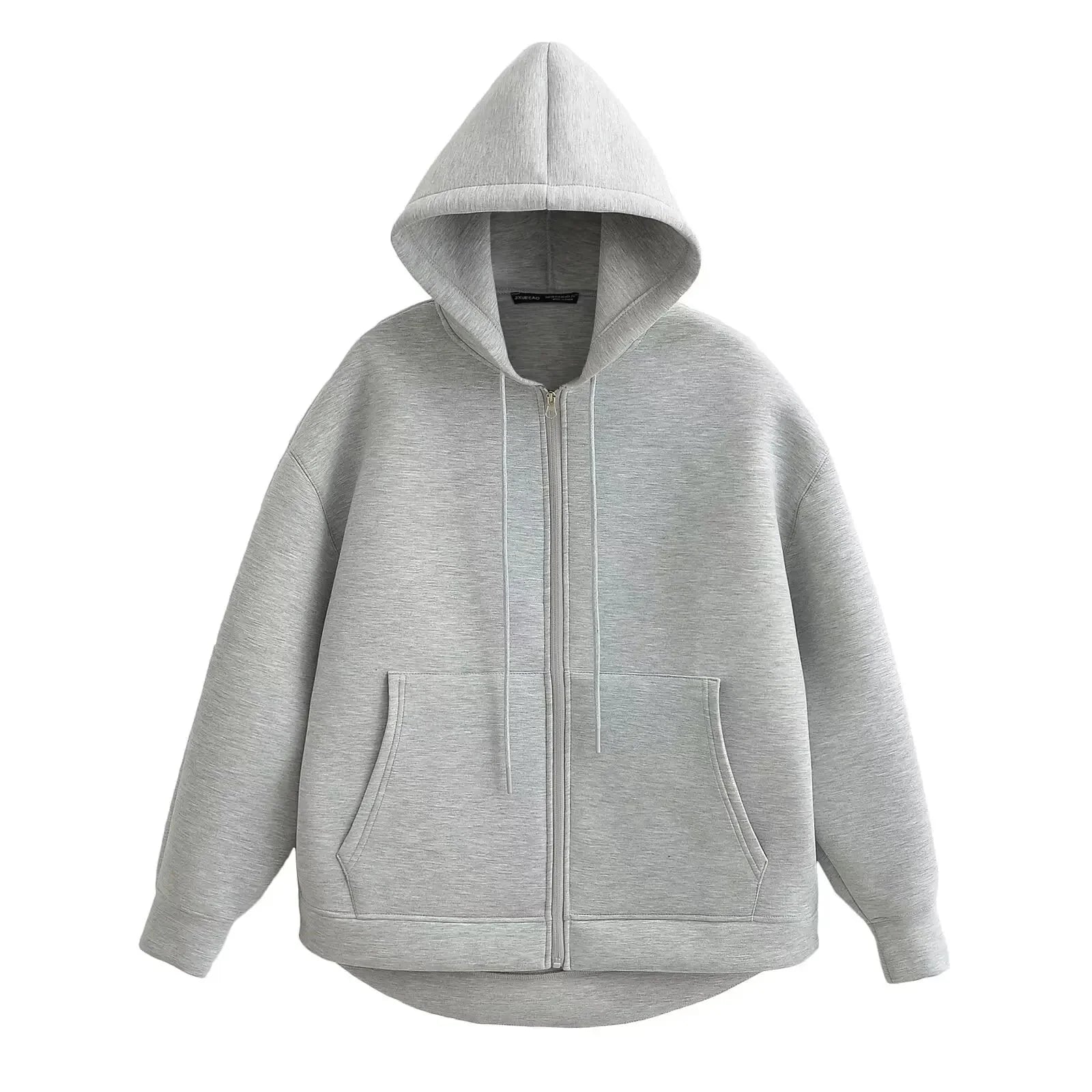 Autumn Women’s Hooded Jacket – Long Sleeve Zipper Coat