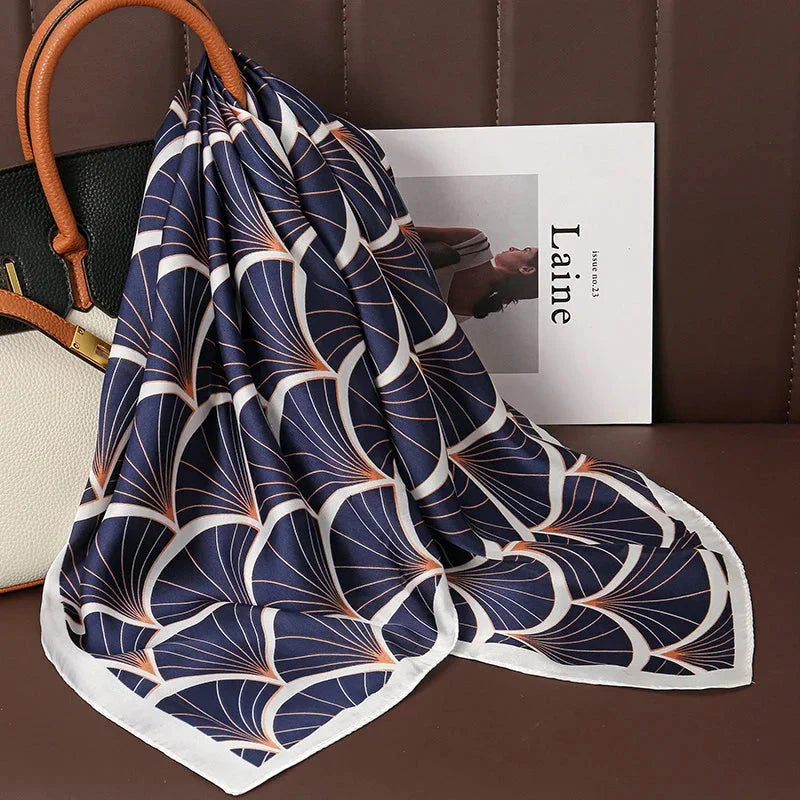 Luxury Satin Silk Square Scarf – Shawl, Hijab & Fashion Wrap 2023