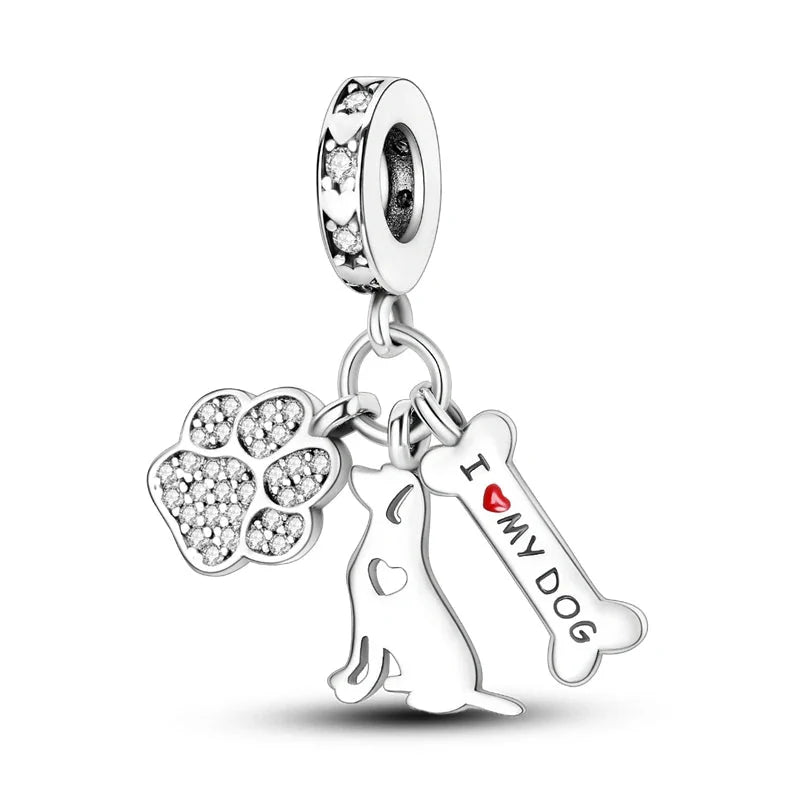 Hot Sale 925 Sterling Silver Charms Beads for Women - Perfect Fit for Pandora Bracelets, Fashionable Jewelry Pendant