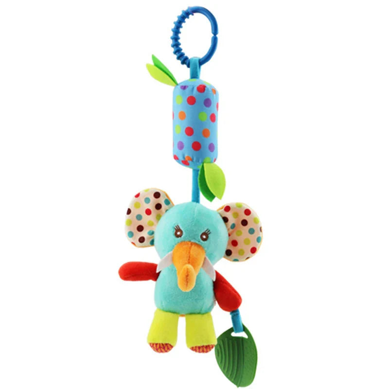 Newborn Baby Plush Stroller Toys Hanging Rattle
