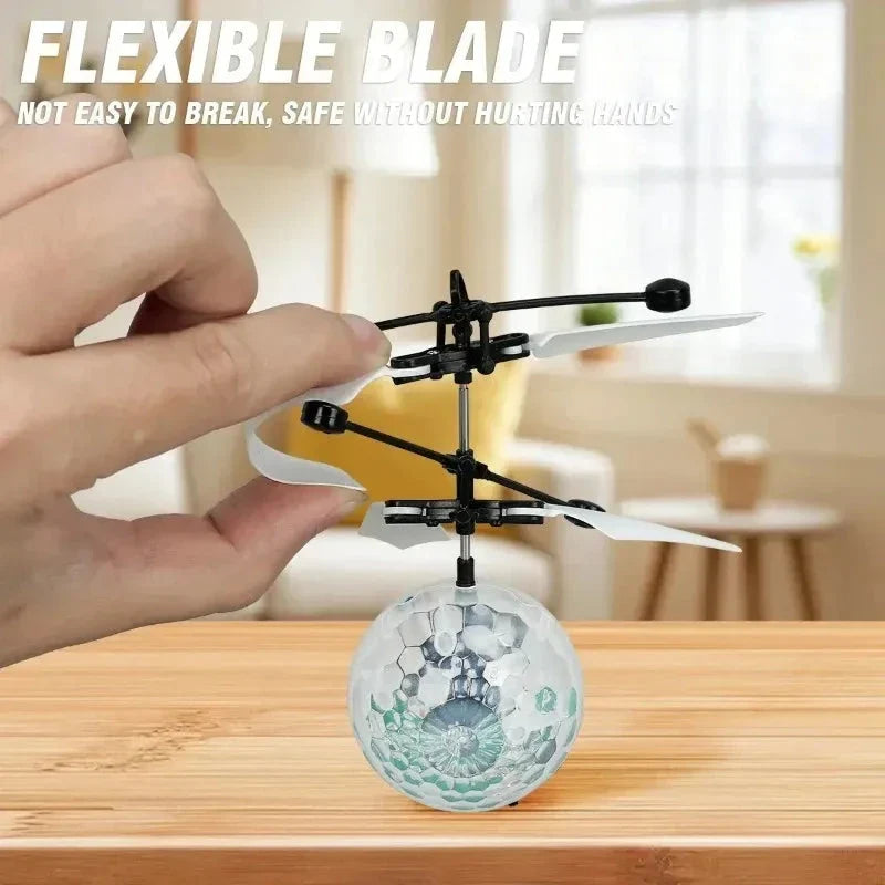 Colorful LED Sensing Flying Ball – Gesture Controlled RC Crystal Ball Toy