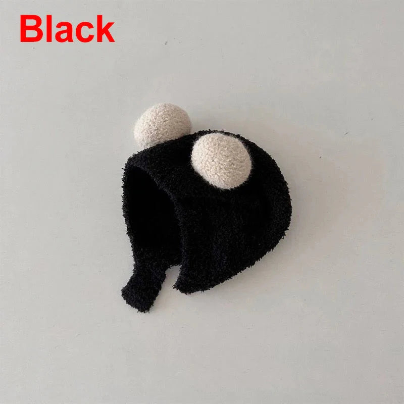 Cute Winter Kids Hats for Girls & Boys Soft Wool Fleece Ear Protection