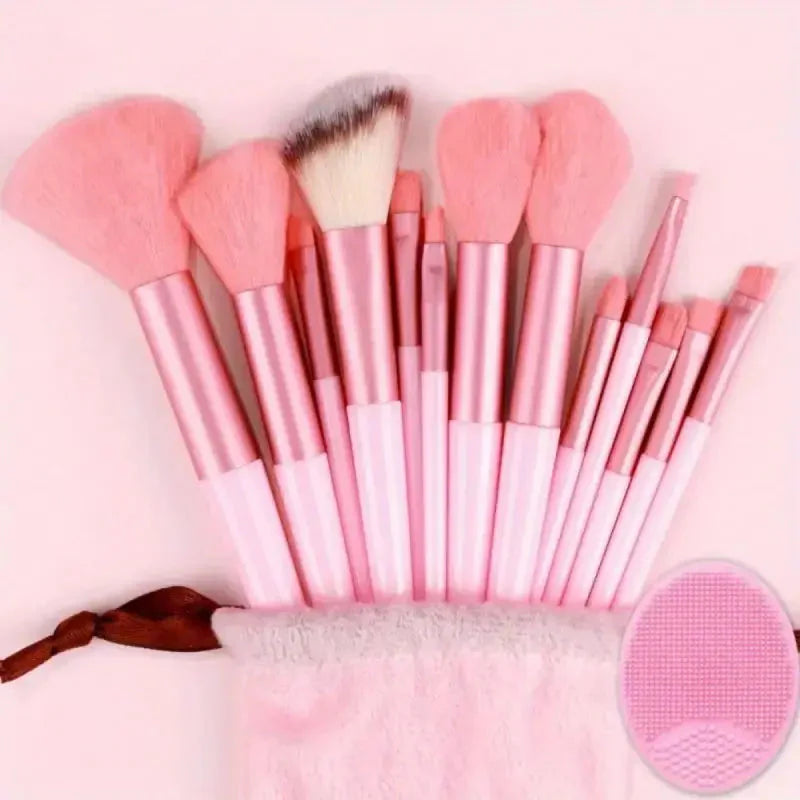 Soft Fluffy Professional Makeup Brush Set - 13-16pcs for Foundation, Eyeshadow, and More