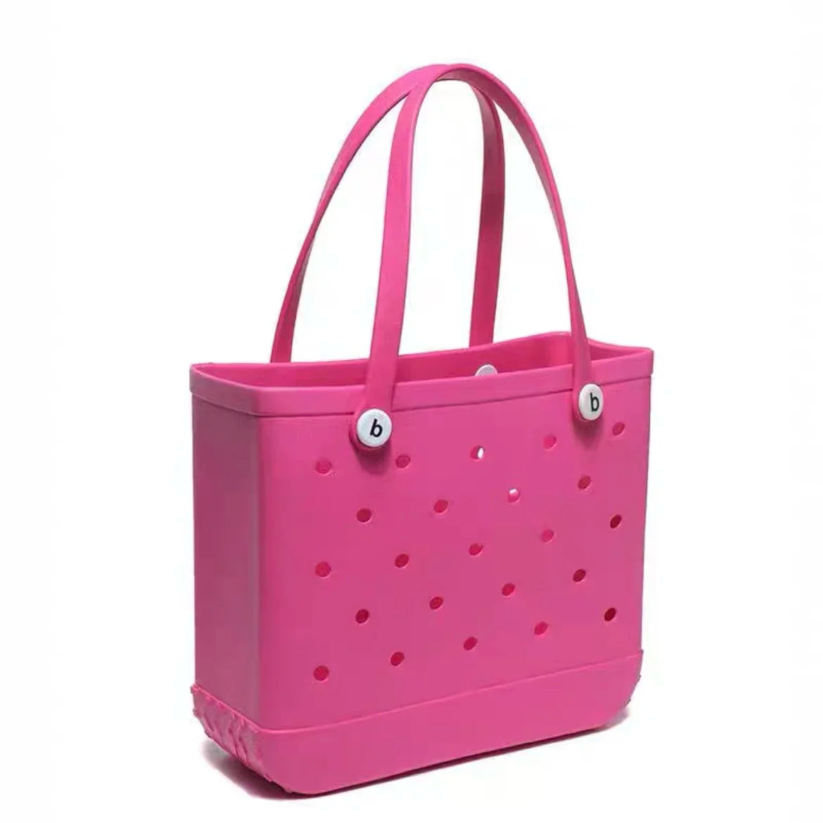 EVA Rubber Waterproof Handbag - Solid Color M/L