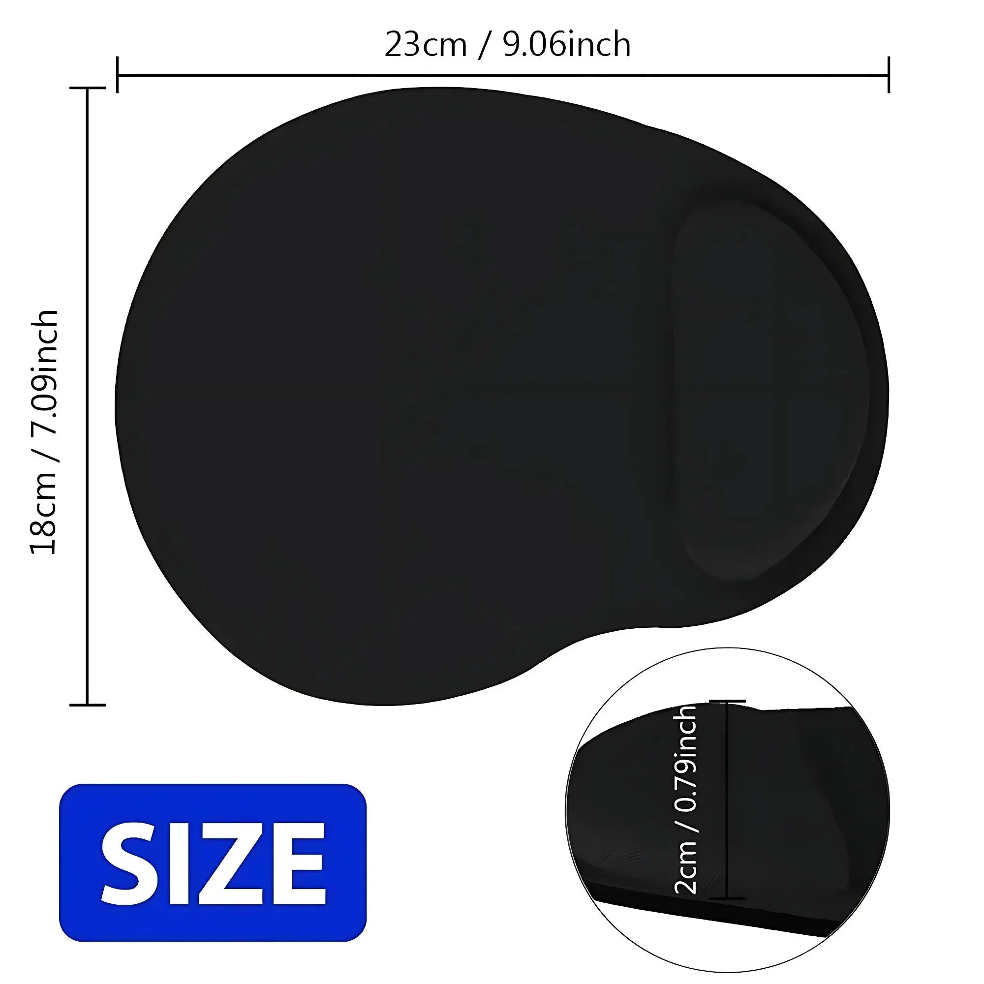 Ergonomic Wrist Rest Mouse Pad for PC & Laptop – Soft Non-Slip Rubber Mat with Comfortable Wrist Support