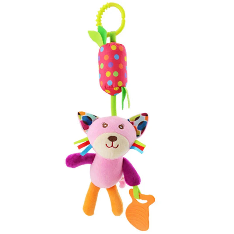 Newborn Baby Plush Stroller Toys Hanging Rattle