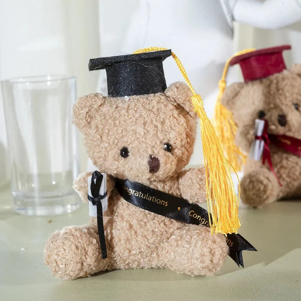 Doctor Teddy Bear Plush – Small Sitting Doll Pendant Gift for Kids