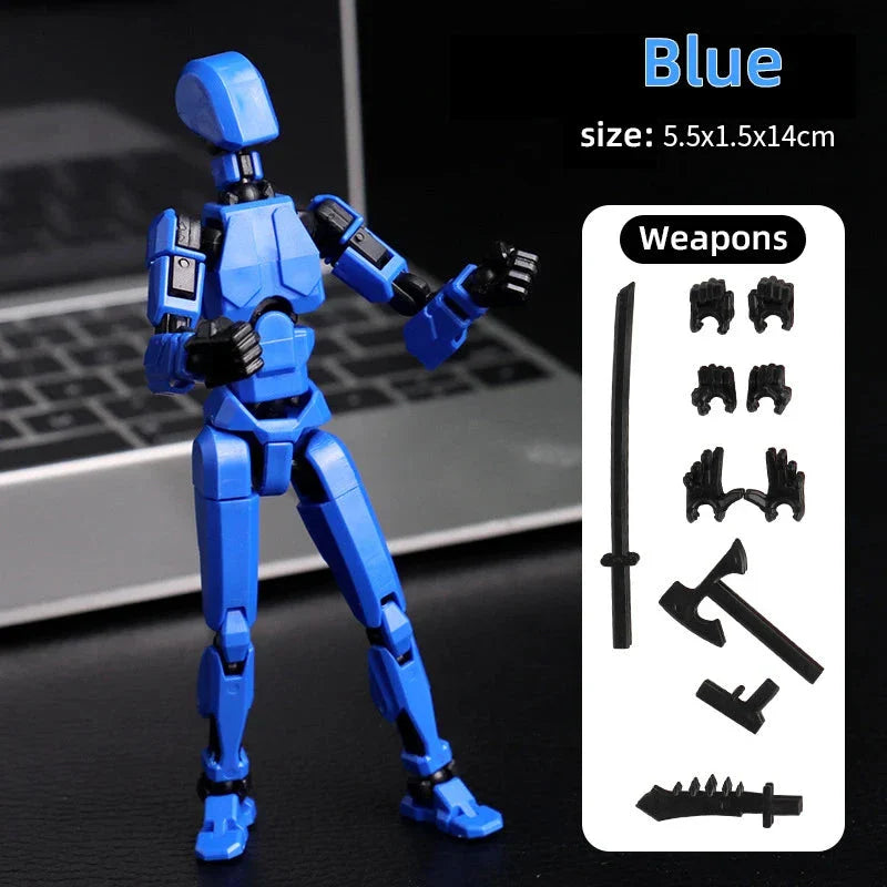 Multi-Jointed Movable Robot Mannequin – 13 Poseable Action Figures Toy