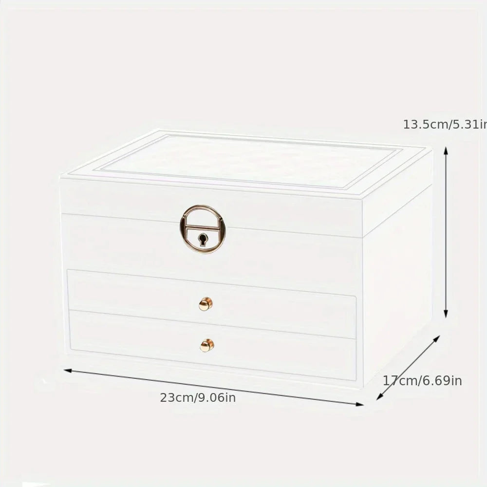Jewelry Storage Box – Necklace & Earrings Organizer for Gifts