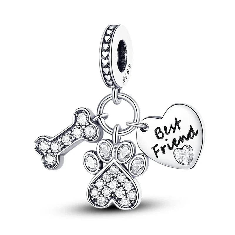 Hot Sale 925 Sterling Silver Charms Beads for Women - Perfect Fit for Pandora Bracelets, Fashionable Jewelry Pendant