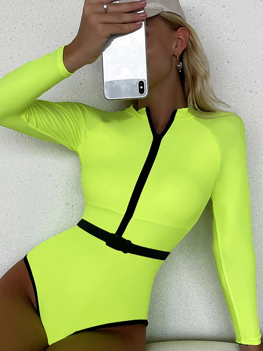Diving one piece swimsuit