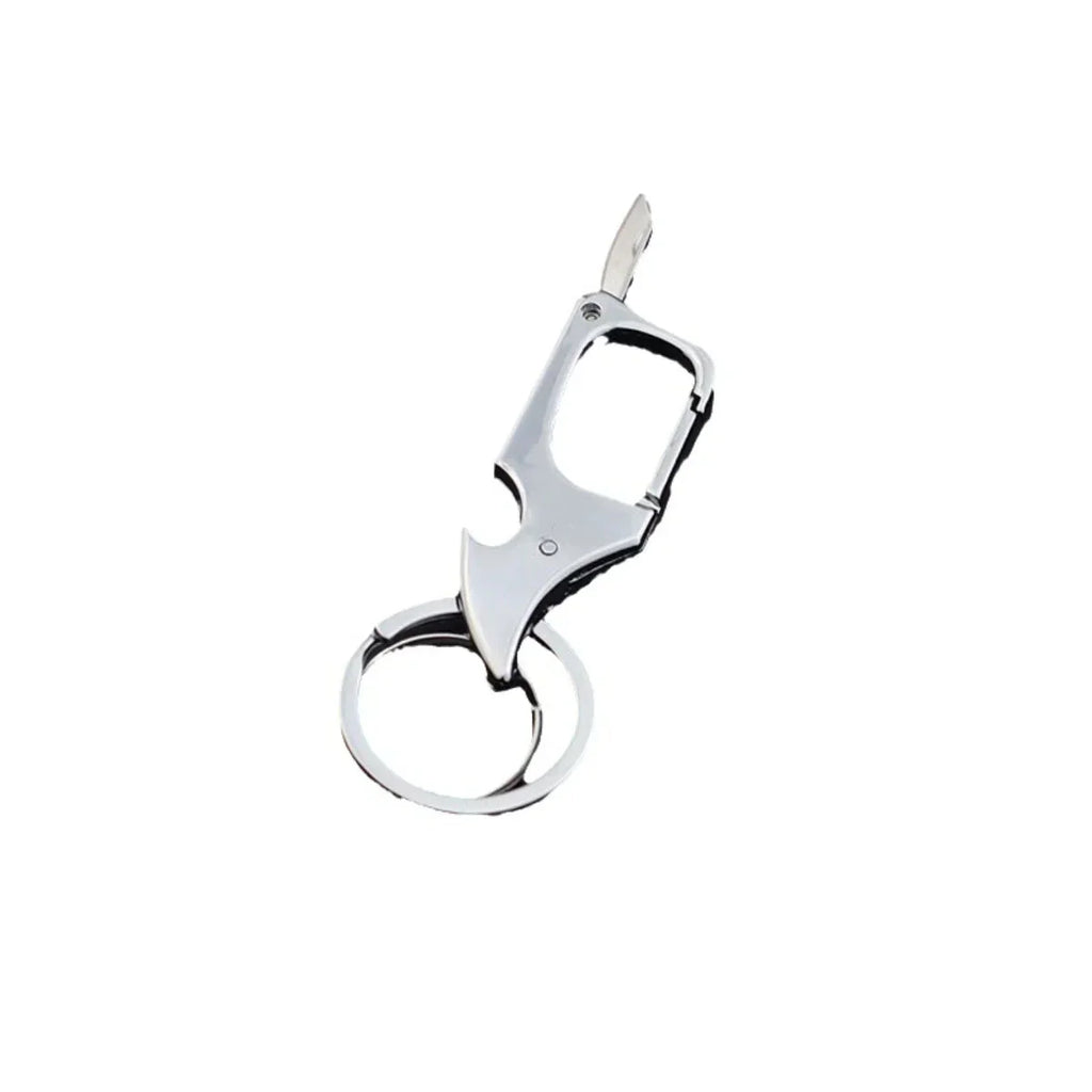Men's Multifunctional Keychain Bottle Opener Anti-Lost Car Key Ring Creative Waist Hanging Design
