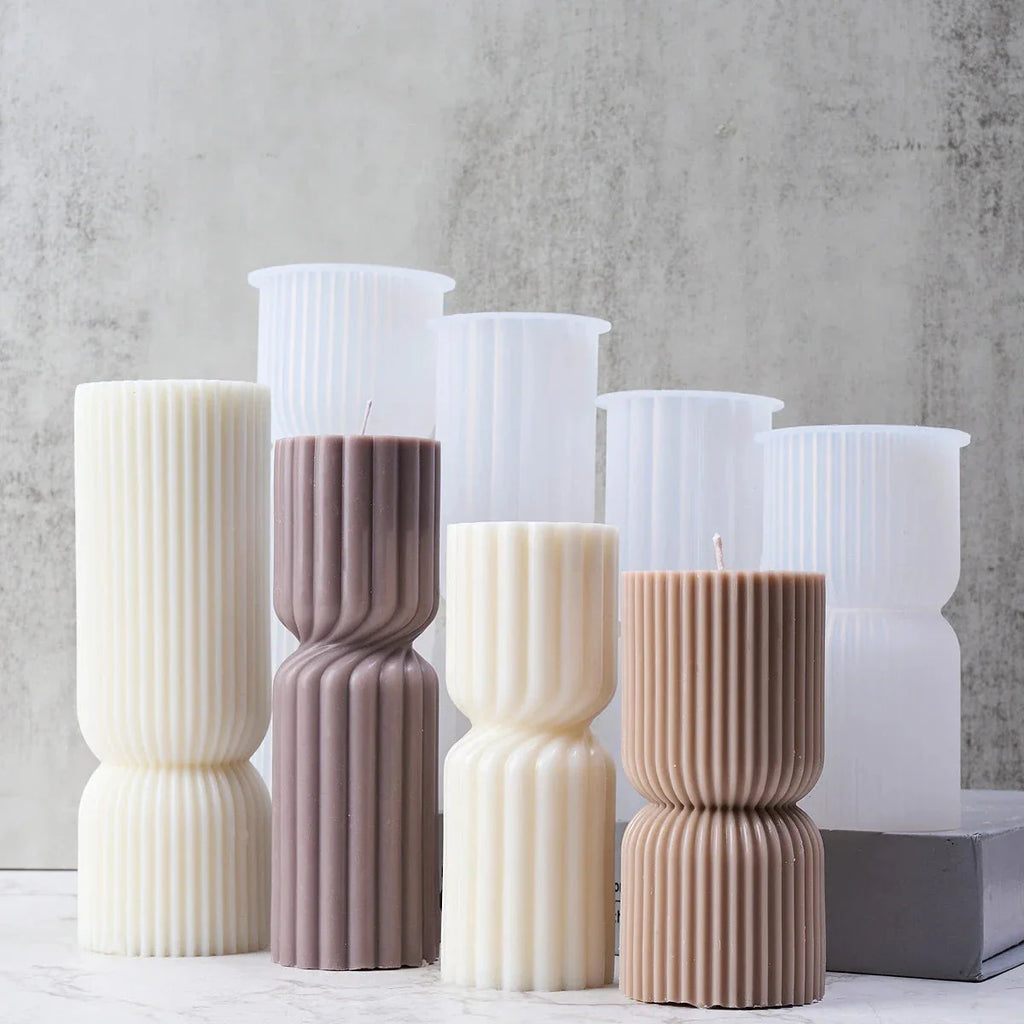Nordic Cylindrical Silicone Candle Mold – Minimalist DIY Candle, Soap & Resin Mold for Home Décor and Gift Crafting
