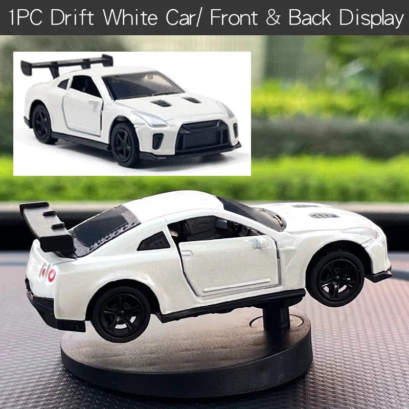 Drift Car Dashboard Toy Model – Swing Turning Sports Car Ornament, Fun Dashboard Decoration for Men & Car Interior Accessories