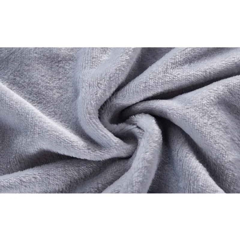 2025 new solid color simple plush blanket multi-functional Farley plush thickened warm blanket