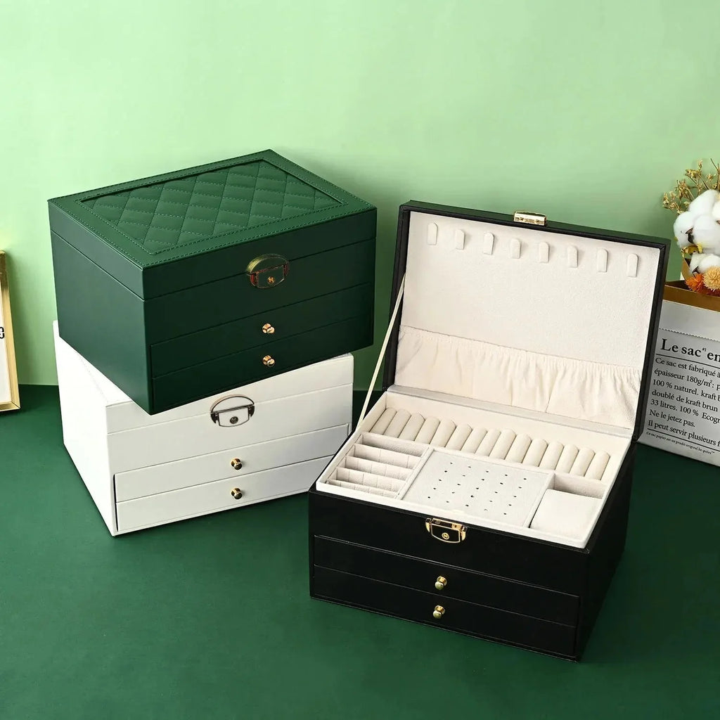 Multi-Layer Drawer Jewelry Box – Earring Organizer