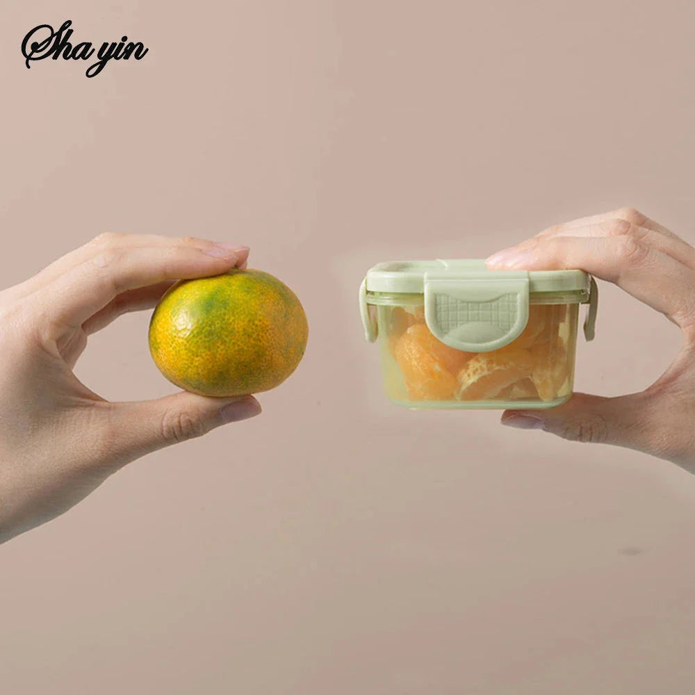 4PCS Mini Sealed Storage Boxes – Candy-Colored Portable Snack Organizer