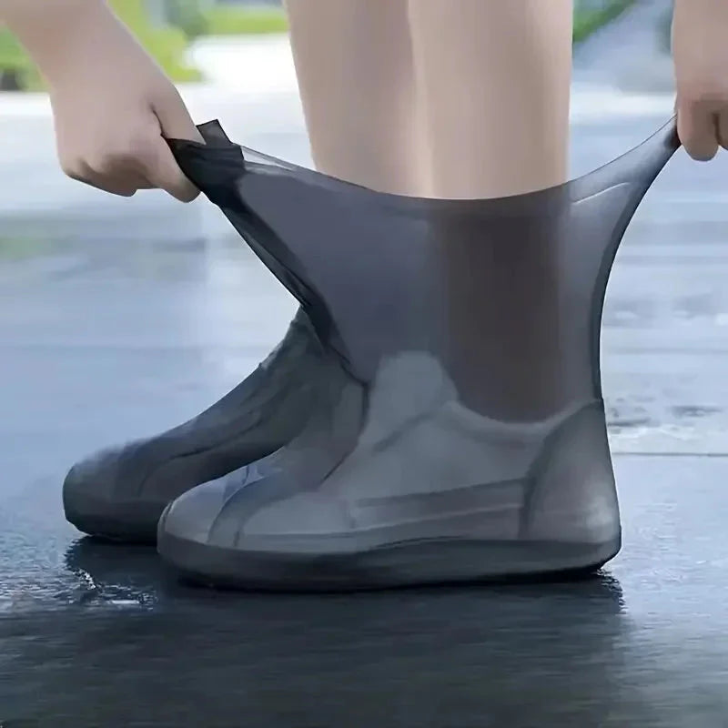Reusable Silicone Waterproof Shoe Covers – Non-Slip Rain Boot Overshoes