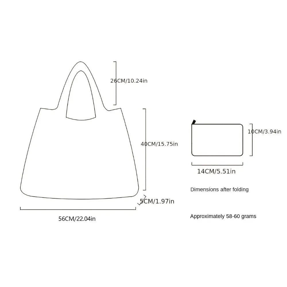 Big Pocket Nylon Grocery Grocery or Shopping Bag
