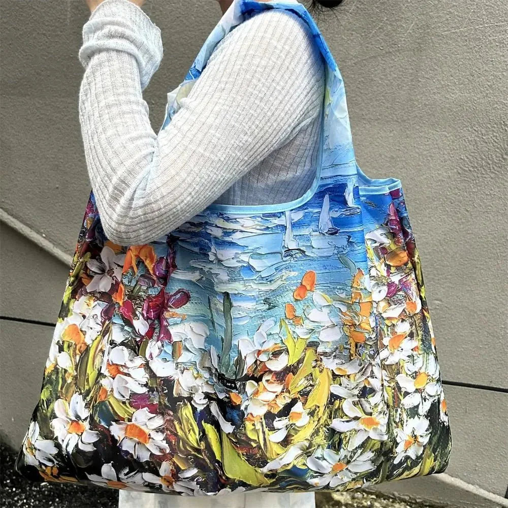 Big Pocket Nylon Grocery Grocery or Shopping Bag