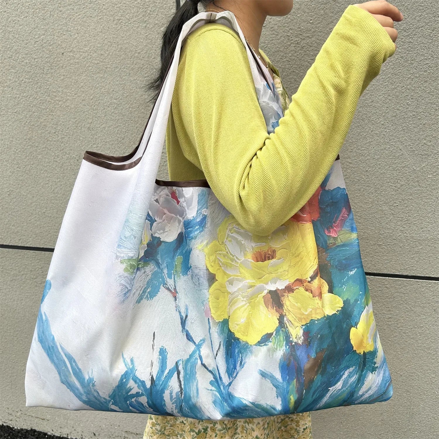 Big Pocket Nylon Grocery Grocery or Shopping Bag