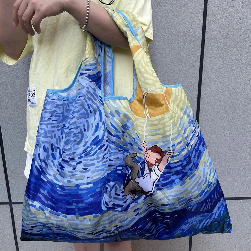 Big Pocket Nylon Grocery Grocery or Shopping Bag