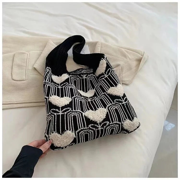 Crochet Bags for Women Summer Beach Tote Bag