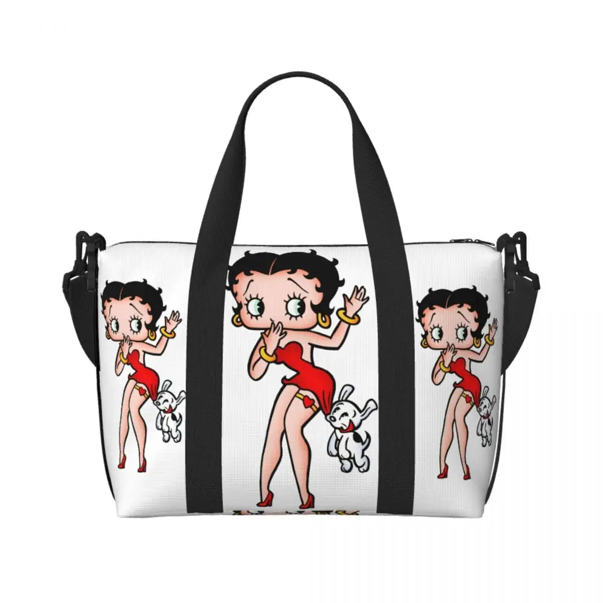 Custom Cartoon Girl B-Bettys Beach Travel Bag