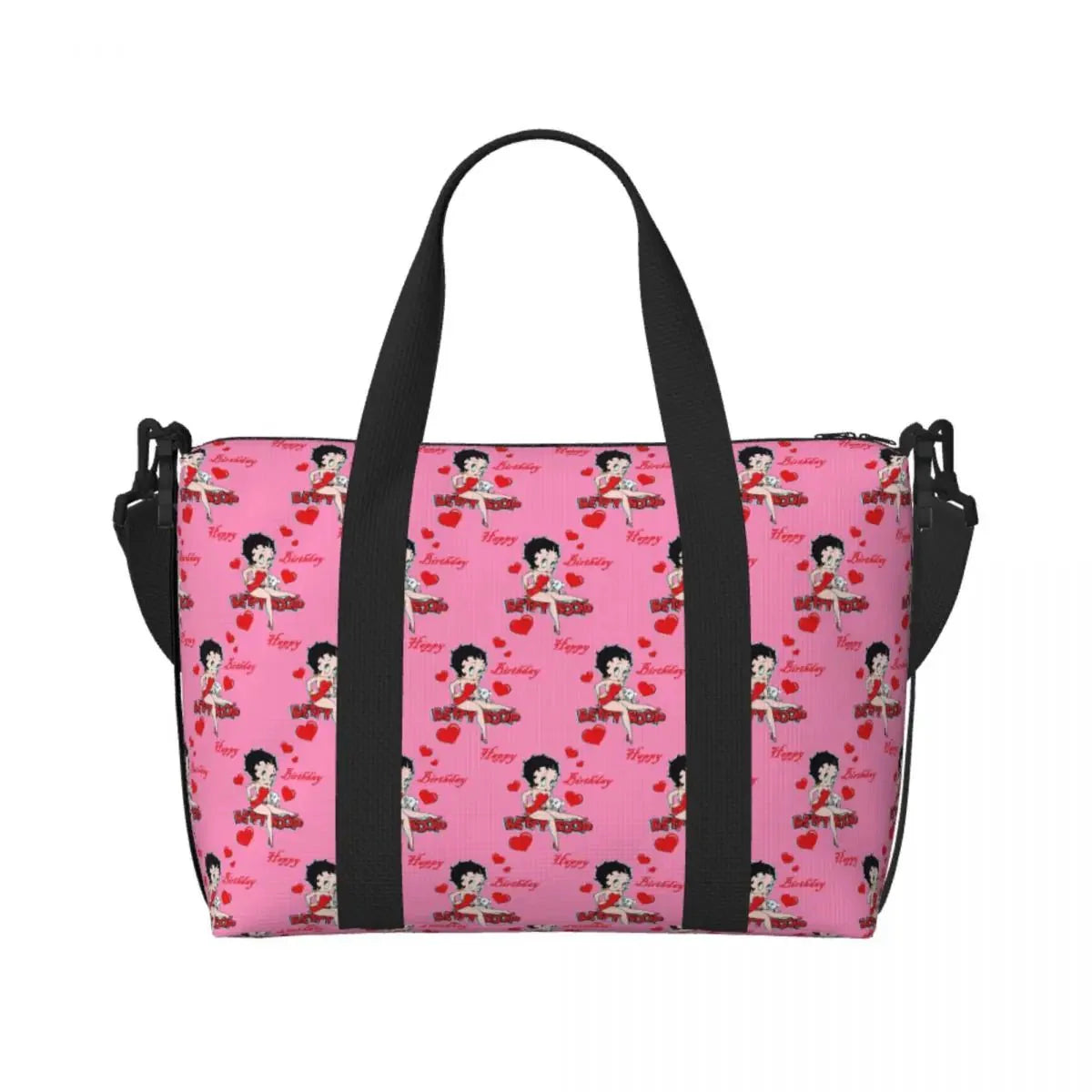 Custom Cartoon Girl B-Bettys Beach Travel Bag