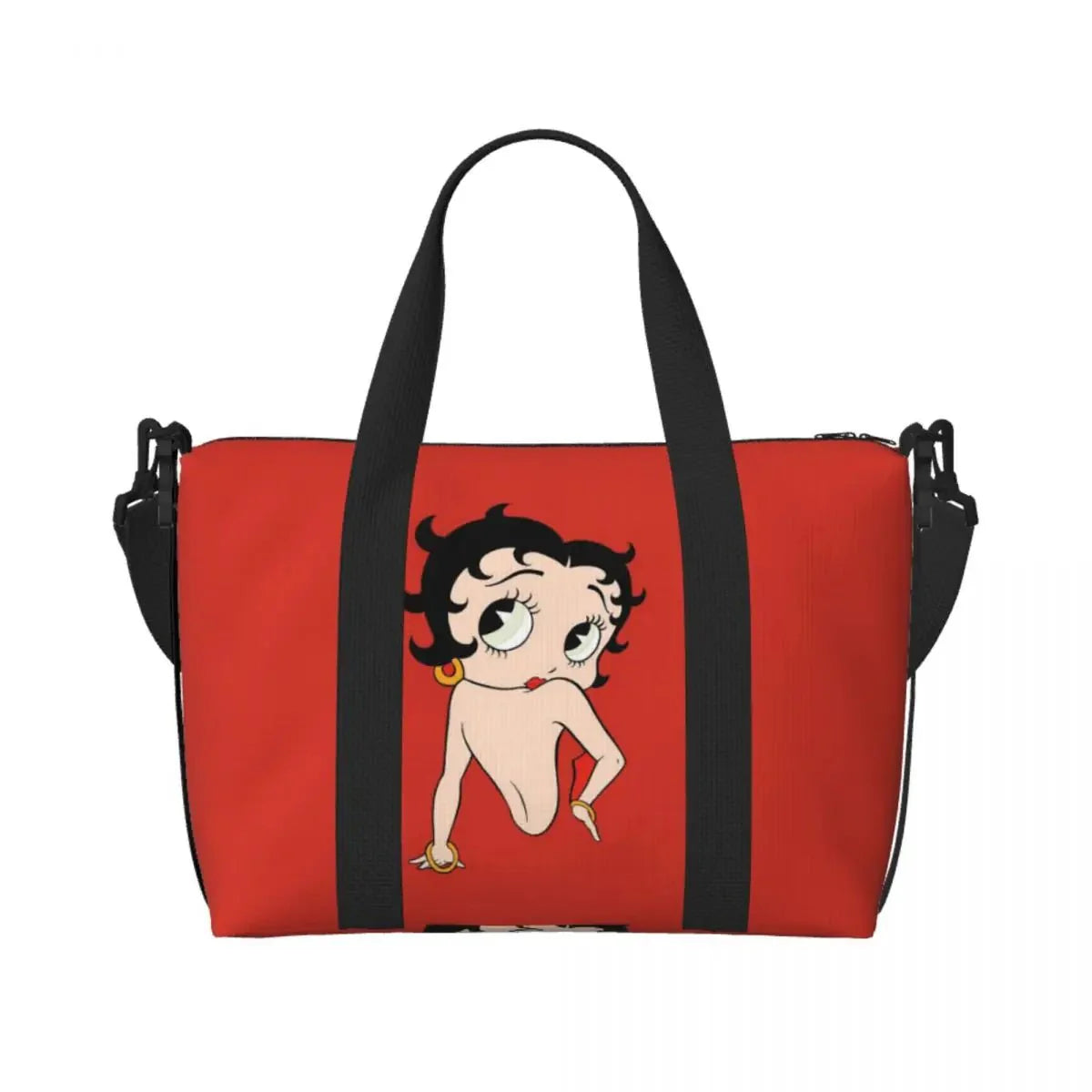Custom Cartoon Girl B-Bettys Beach Travel Bag