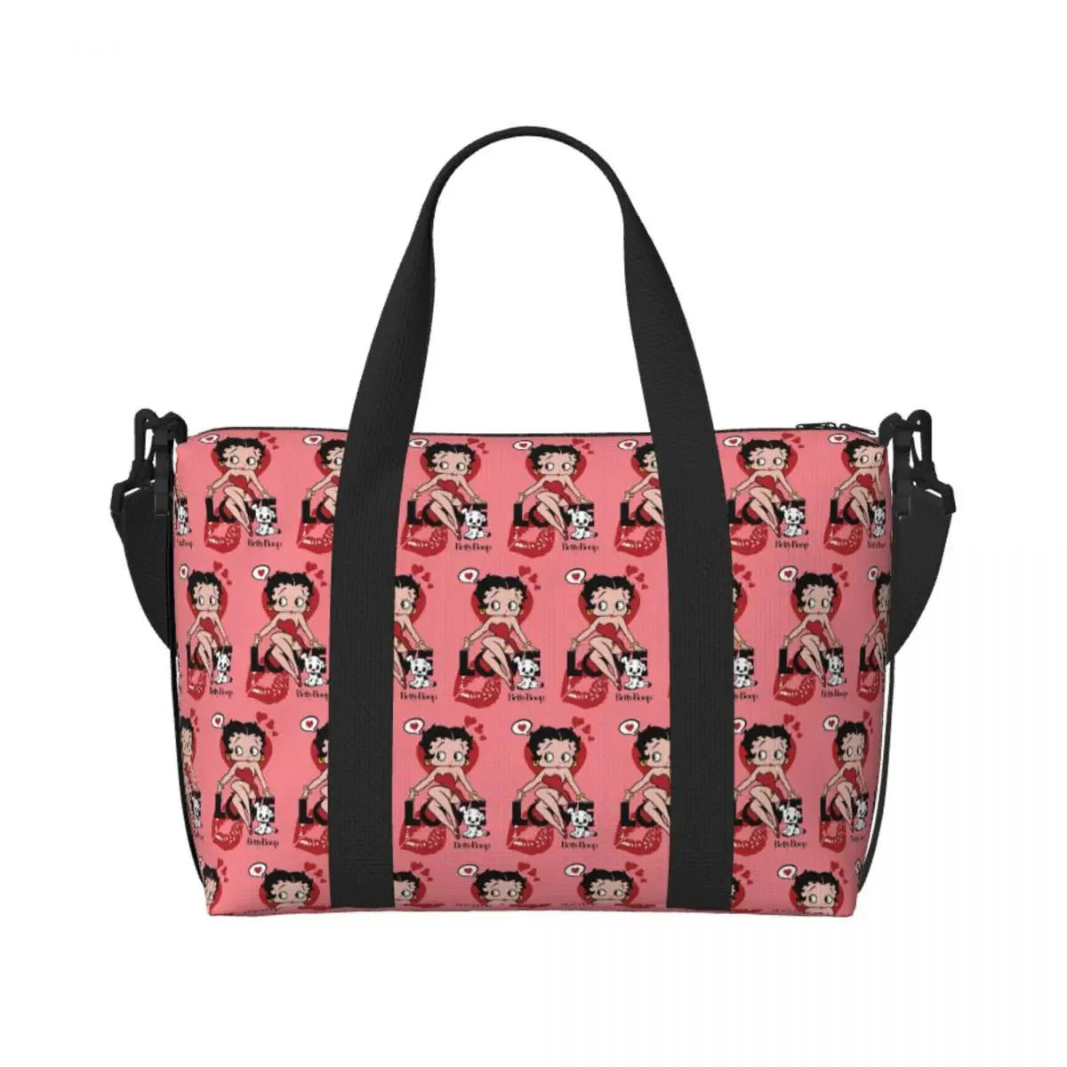 Custom Cartoon Girl B-Bettys Beach Travel Bag