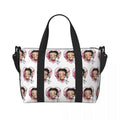 Custom Cartoon Girl B-Bettys Beach Travel Bag