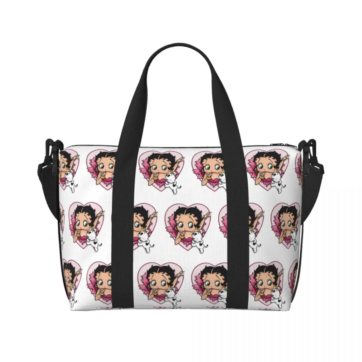 Custom Cartoon Girl B-Bettys Beach Travel Bag