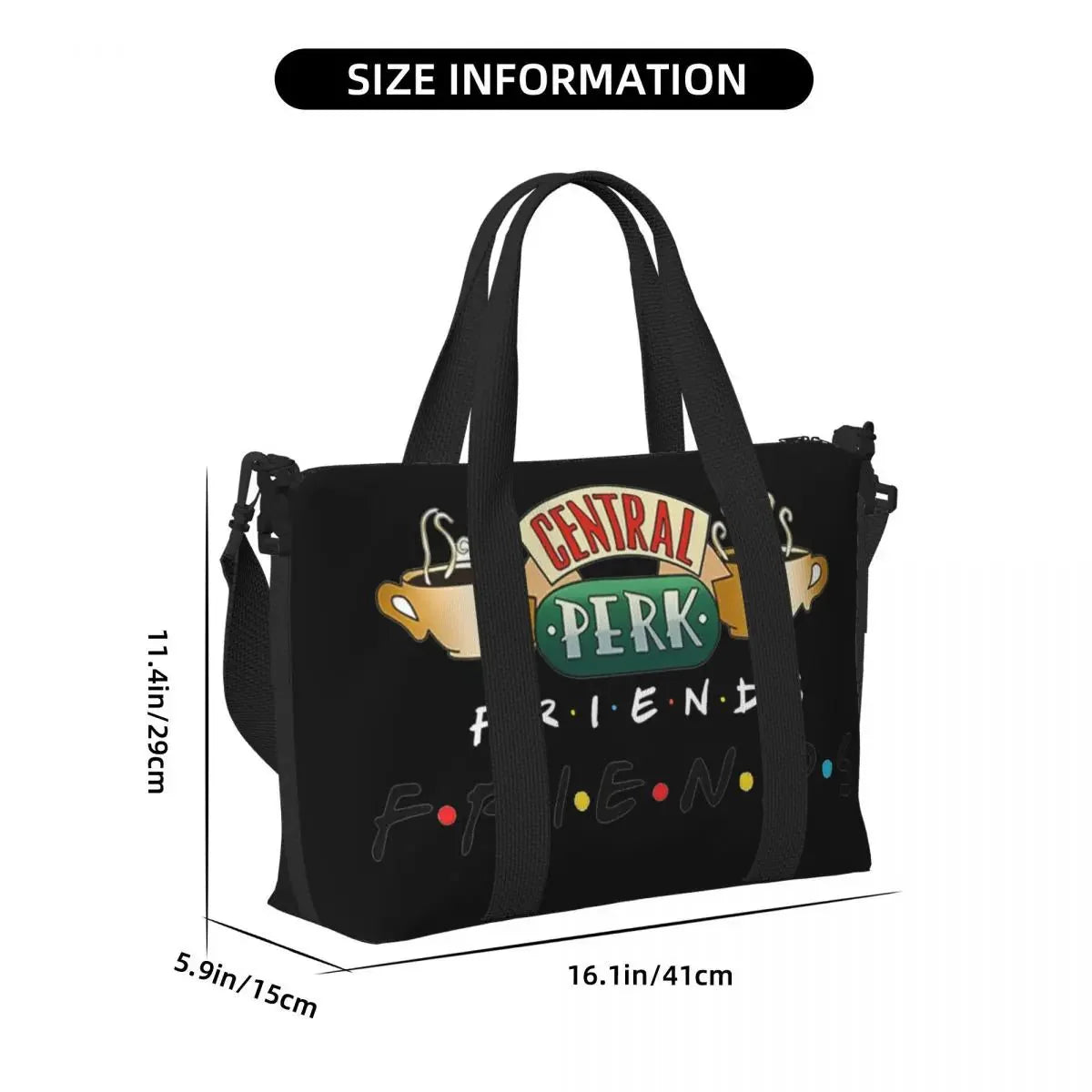 Custom Funny Friends TV Show Tote