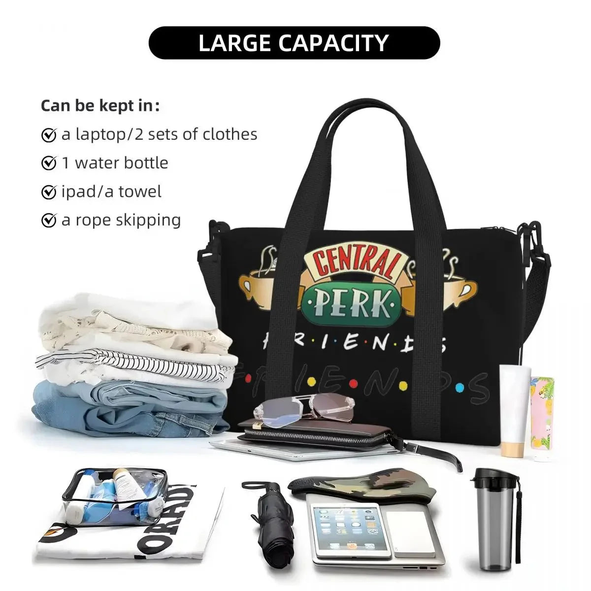Custom Funny Friends TV Show Tote