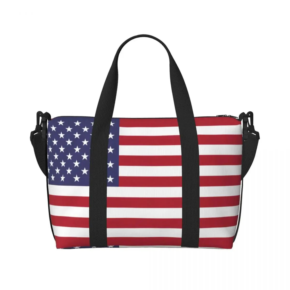 Custom Vintage American Flag Tote Bag