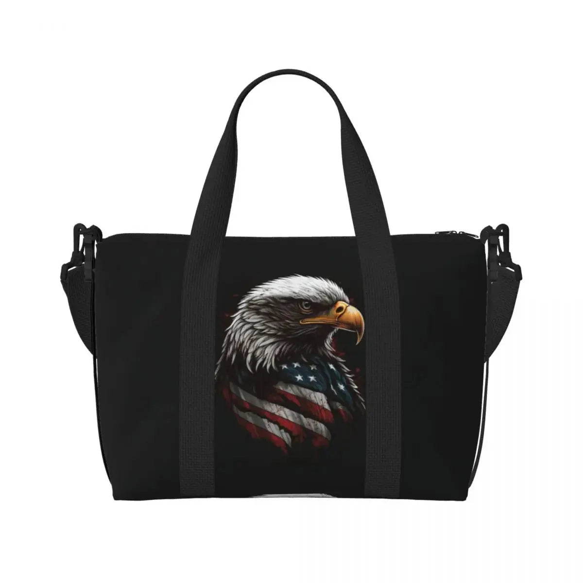 Custom Vintage American Flag Tote Bag