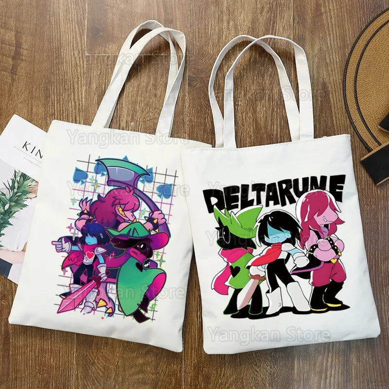 Deltarune Eco Canvas Cotton Shopper Bolsas De Tela Bag