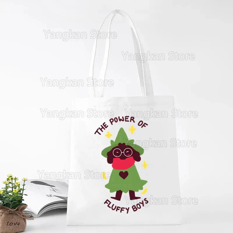 Deltarune Eco Canvas Cotton Shopper Bolsas De Tela Bag