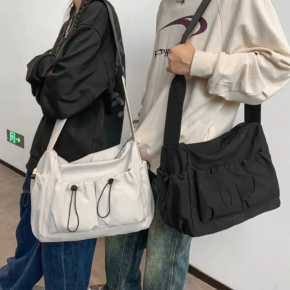 Drawstring crossbody bag
