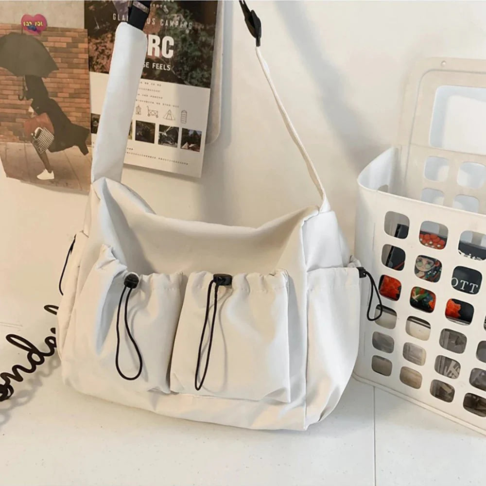 Drawstring crossbody bag