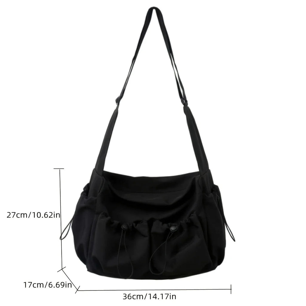 Drawstring crossbody bag
