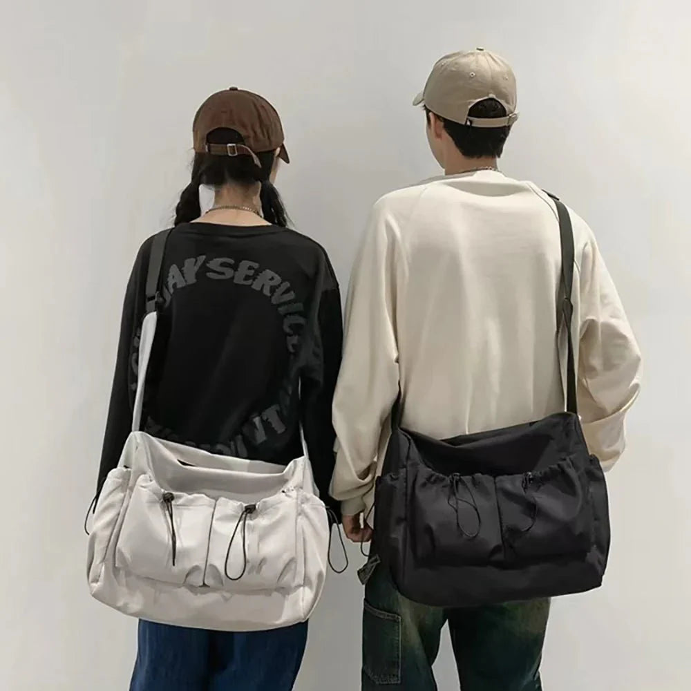 Drawstring crossbody bag